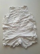 Biały bawełniany rampers w stylu retro r 68