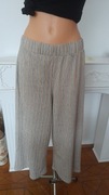 Szerokie spodnie kuloty w delikatne pasy Pull & Bear r. L 40