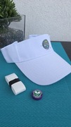 Nowa tenisowa czapka daszek z logo Wimbledonu + gratisy