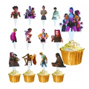 Ozdoby urodzinowe - na tort, muffinki 12 szt. HUNTRIX Łowczynie Demonów