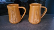 2 kufle ceramiczne PRL Bogucice