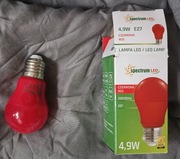 Żarówka czerwona ledowa 4,9 e27 odpowiednik 35 wat