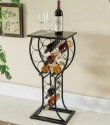 /d/ Stolik marmurowy blat uchwyt na butelki metalowy nieużywany- opis