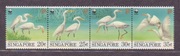 SINGAPUR. 1993/Ptaki/4zn, nie kasowane.