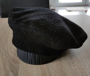 Beret damski czarny  polarowy polar 