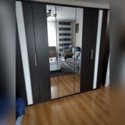 szafa pięciodrzwiowa z lustrami 