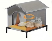 Zimowe schronienie dla kota, domek na każda pogodę