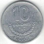 Kostaryka 10 colones colonów 2008 23,5 mm nr 2