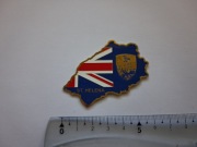 Magnes na lodówkę - 441g. WYSPA ŚW. HELENY Metalowa mapa
