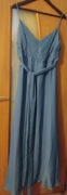 Piękna  niebieska sukienka na wyjątkowe okazje rozmiar UK 18