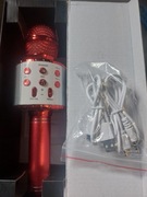 KIDWILL Bezprzewodowy mikrofon do karaoke- czerwony