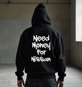 Męska Czarna Bluza M Need Money For Nissan
