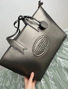 Srebrna torebka shopper Emporio Armani