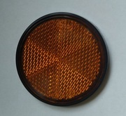 Żółty okrągły odblask, samoprzylepny - NOWY