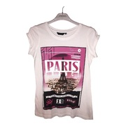 Nowy NEW LOOK Top z nadrukiem tshirt t-shirt biały print wzór rozmiar S 8