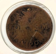 stara moneta 1 Ore Öre Silvermynt 1750 Szwecja