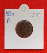 2 Fenigi 1924r. -A- Niemcy !