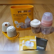 YOOMI zestaw butelka 140ml podgrzewacz 2szt pojemn