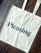 Torba tote bag beige black pleasing harry styles bawełna bawełniana cotton 