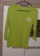 Limonkowa Bluzeczka -MEG-I Napis MIN MIN r. M/L/XL