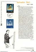 Francja - sławni malarze, Salvador Dali ( karnet )