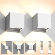 Zestaw 2 lamp ściennych zewnętrze wewnętrzne z wymienną żarówką LED G9 457