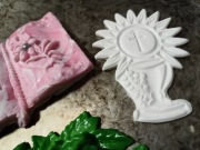 Ozdoba na tort z masy cukrowej komunia hostia książeczka winogron 