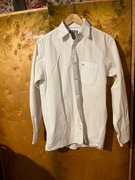 Koszula męska biała z niebieskim szwem rozmiar M