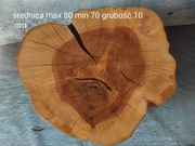 Stolik kawowy z plastra. lite drewno