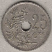 Belgia 25 centymów centimes 1927 Q - 26 mm - nr 1