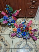 Wiązanka/ stroik komplet nagrobny wiosenny 