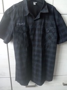 Koszula czarna w kratkę 170 jak nowa