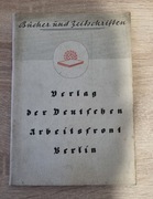 Zeszyt organizacji DAF Deutsche Arbeitsfront Berlin 1941 NSDAP swastyka