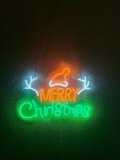 Neon LED Merry Christmas świąteczna ozdoba LED USB | dekoracja świąteczna