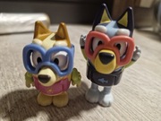 Zestaw dwóch figurek Bluey, oryginalne