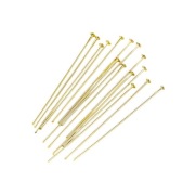SZPILKI Gwoździe DO BIŻUTERII Pozłacane 14K, 0,6x50 mm, 10 szt.