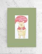 obrazek dla przyjaciółki, Kubuś Puchatek plakat A4, prezent dla koleżanki