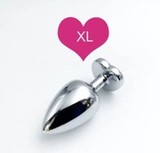Korek analny różowe serce Rozmiar XL Nowy