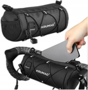 Torba rowerowa na kierownicę wodoodporna uniwersalna czarna