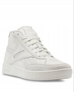 REEBOK CLUB C FORM HI BUTY SPORTOWE UNISEX WYSOKIE BIAŁE ZE SKÓRĄ 39