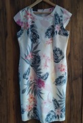 Letnia sukienka z krótkim rękawem, rozm. 46