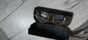 Zabytkowe okulary z etui