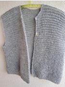 Ciepła kamizelka z wełny i moheru.Handmade. 