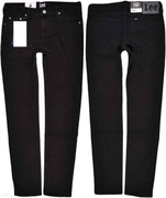 Spodnie męskie jeansowe czarne slim LEE W28 L34 