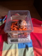 Lego mix pomarańczowych klocków, 0.304 KG