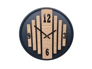 Zegar ścienny Lamers z  połączoniu z drewnem i kołem rowerowym, 