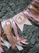 Girlanda na roczek ozdoba krzesełka sklejka grawer