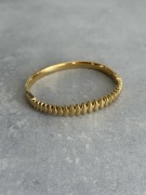 Bransoletka sztywna stal złota