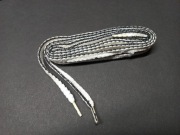 Sznurowadła 100 cm bawełniane białe czarne płaskie