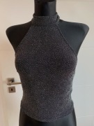 Bluzka, Top, crop Top, błyszcząca bluzka Bluzka